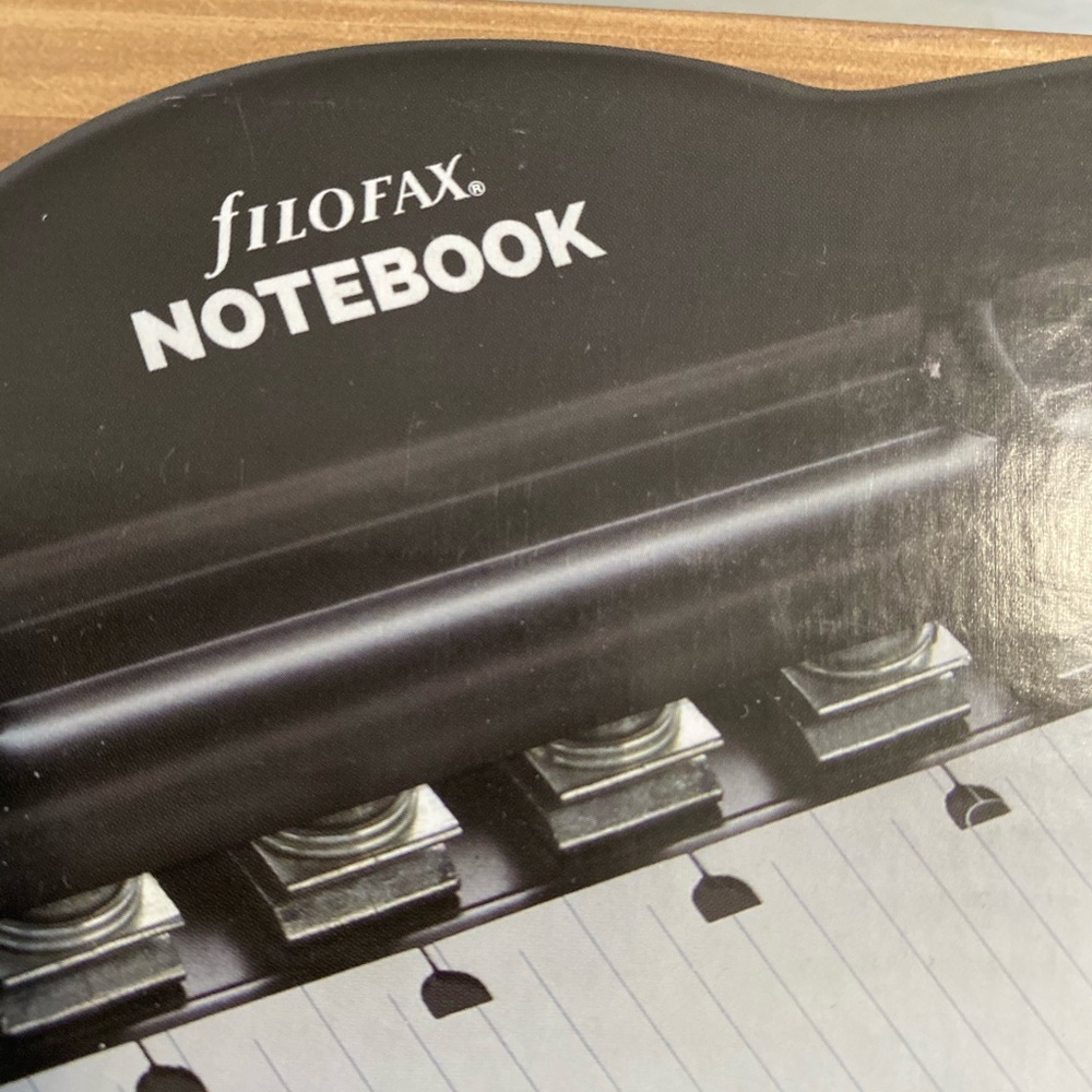 SOLD New! Filofax large notebook paper punch